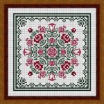 (image for) June Hearts Square With Red Roses